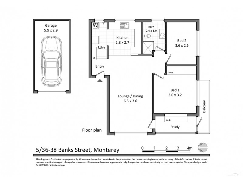 5/36 Banks Street, Monterey NSW 2217 Floorplan