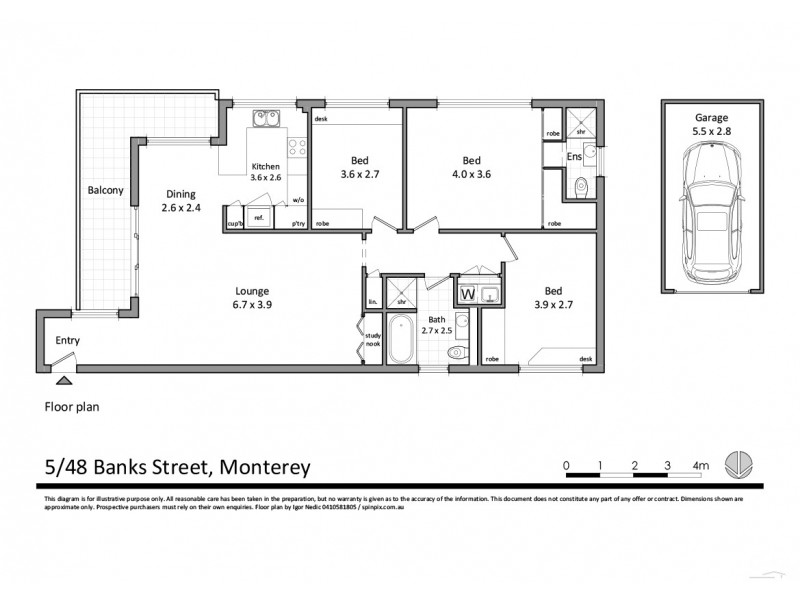 5/48 Banks Street, Monterey NSW 2217 Floorplan