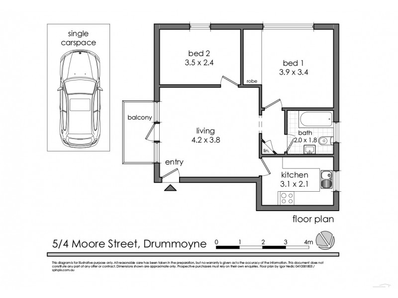 5/4 Moore Street, Drummoyne NSW 2047 Floorplan
