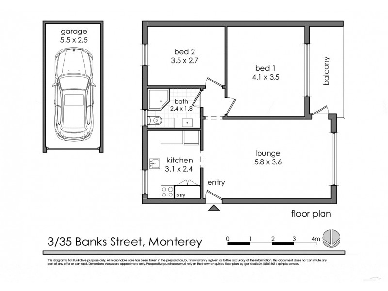 3/35 Banks Street, Monterey NSW 2217 Floorplan