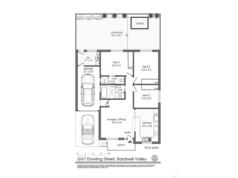 3/67 Dowling Street, Bardwell Valley NSW 2207 Floorplan