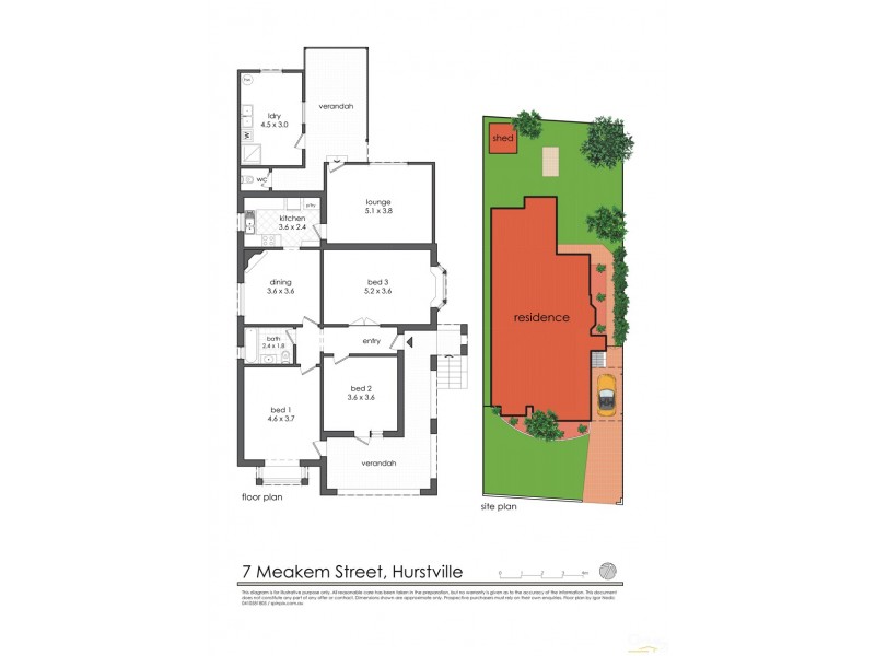 7 Meakem Street, Hurstville NSW 2220 Floorplan