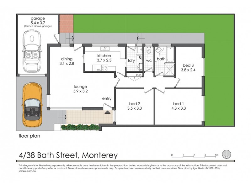 4/38 Bath Street, Monterey NSW 2217 Floorplan