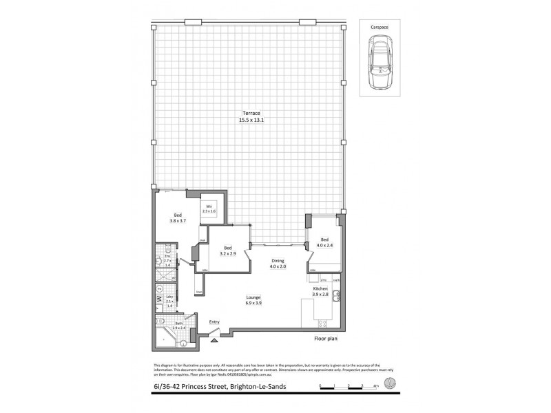 6i/36 Princess Street, Brighton-le-sands NSW 2216 Floorplan