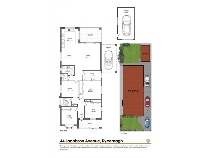 44 Jacobson Avenue, Kyeemagh NSW 2216 Floorplan