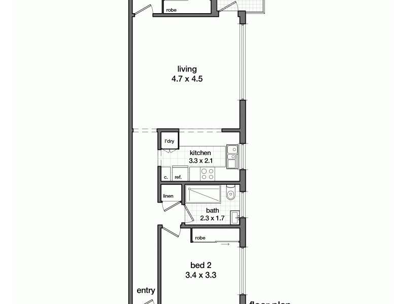 6/50 The Grand Parade, Brighton-le-sands NSW 2216 Floorplan