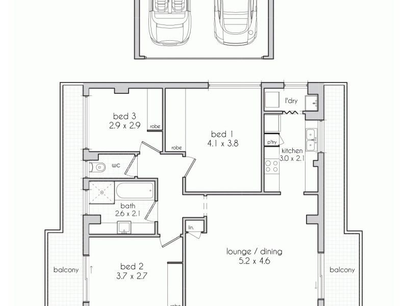 17/370 Bay Street, Brighton-le-sands NSW 2216 Floorplan