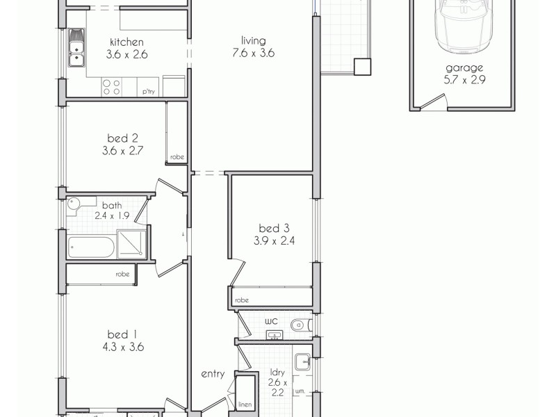 14/154 The Grand Parade, Monterey NSW 2217 Floorplan