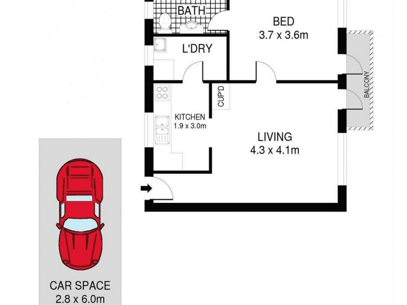 14/10-12 Banksia Road, Caringbah NSW 2229 Floorplan