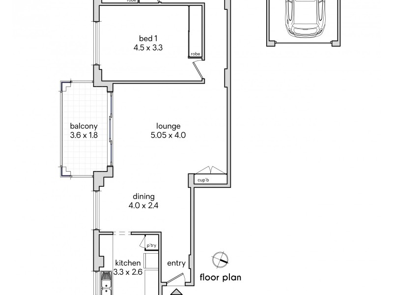 3/123 The Grand Parade, Brighton-le-sands NSW 2216 Floorplan