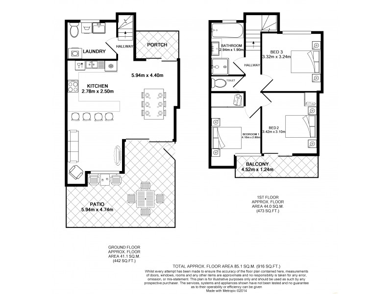 1/14 Catalina Close, Nelson Bay NSW 2315 Floorplan