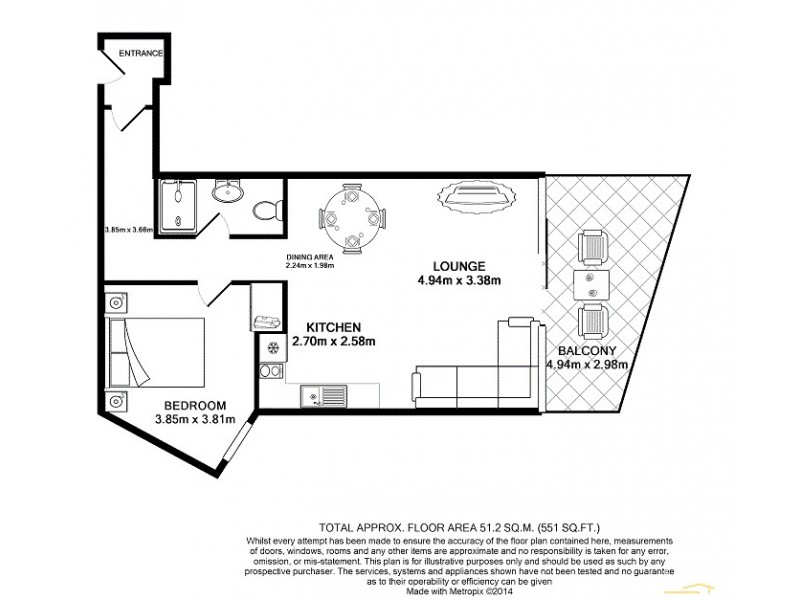 323/61b Dowling Street, Nelson Bay NSW 2315 Floorplan