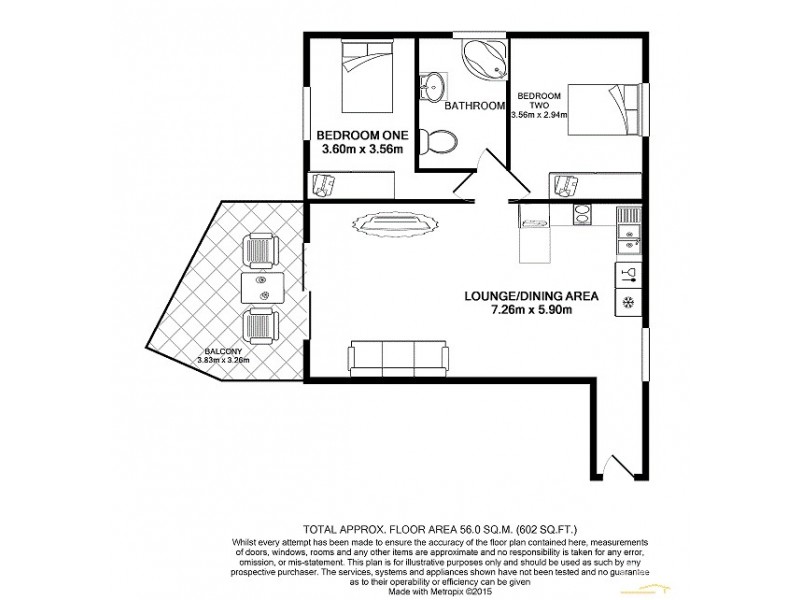 523/61B Dowling Street, Nelson Bay NSW 2315 Floorplan