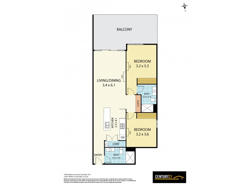 109/4-8 Bullecourt Street, Shoal Bay NSW 2315 Floorplan