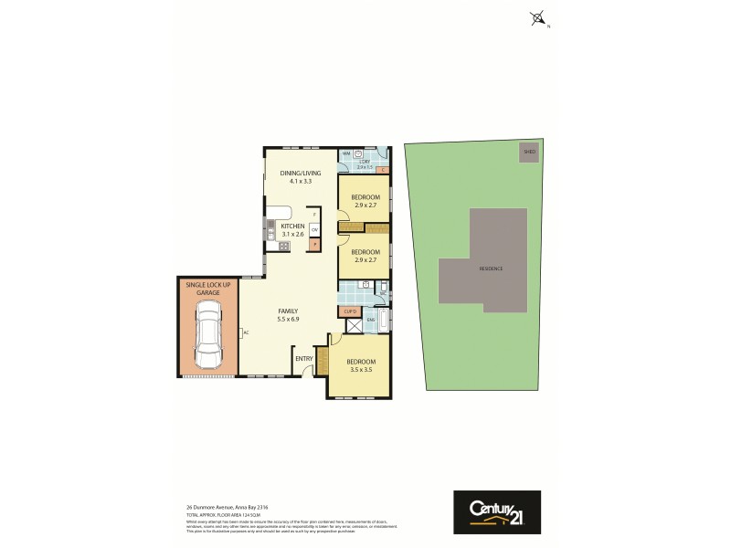 26 Dunmore Avenue, Anna Bay NSW 2316 Floorplan