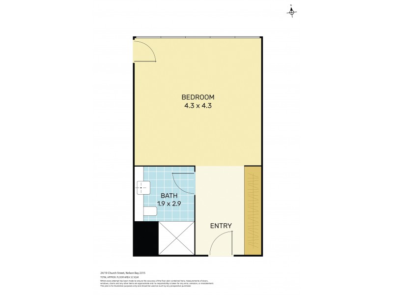 24/19  Church Street, Nelson Bay NSW 2315 Floorplan