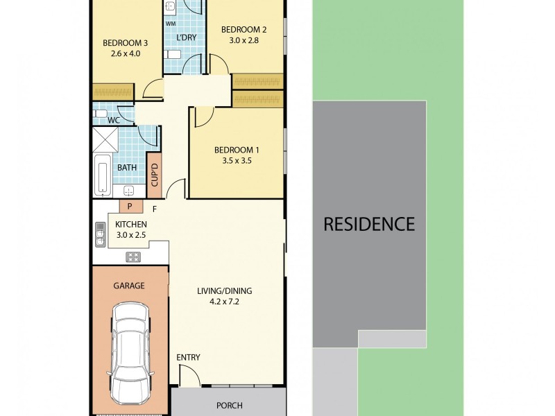 2/5 Anglers Drive, Anna Bay NSW 2316 Floorplan