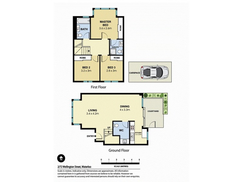 2/72 Wellington Street, Waterloo NSW 2017 Floorplan