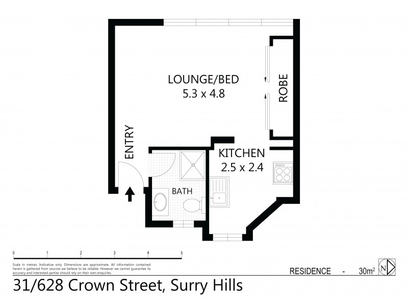 31/628 Crown Street, Surry Hills NSW 2010 Floorplan
