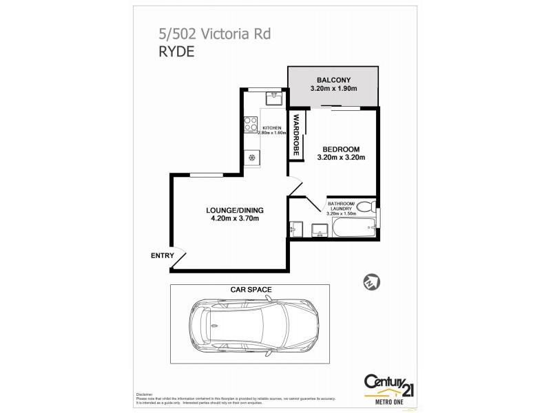 5/502 Victoria Road, Ryde NSW 2112 Floorplan