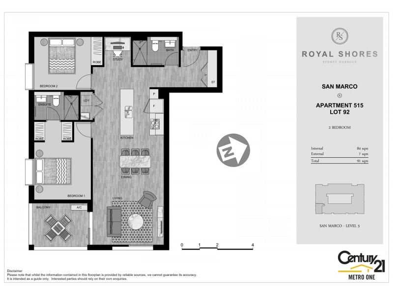 515/64-72 River Road, Ermington NSW 2115 Floorplan