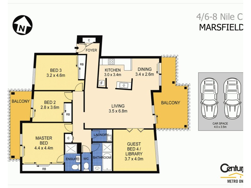 4/6-8 Nile Close, Marsfield NSW 2122 Floorplan