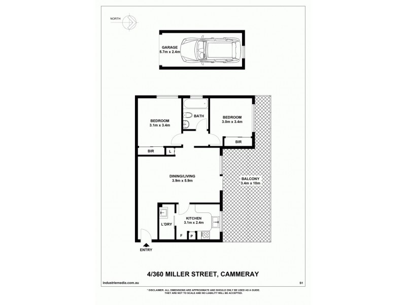 4/358-360 Miller Street, Cammeray NSW 2062 Floorplan
