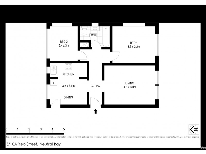 5/10A Yeo Street, Neutral Bay NSW 2089 Floorplan