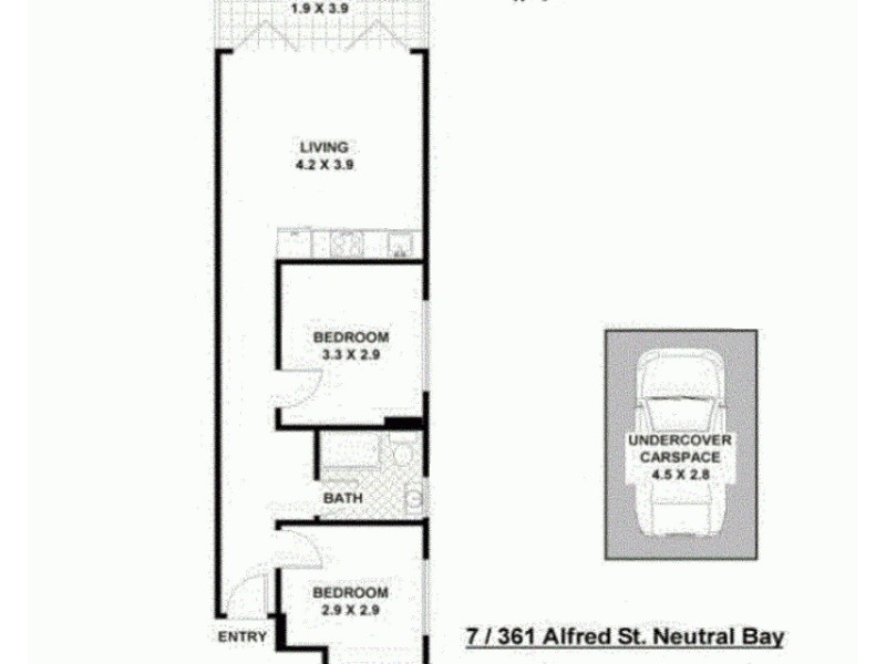 7/361 Alfred Street North, Neutral Bay NSW 2089 Floorplan