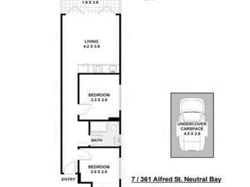 7/361 Alfred Street North, Neutral Bay NSW 2089 Floorplan