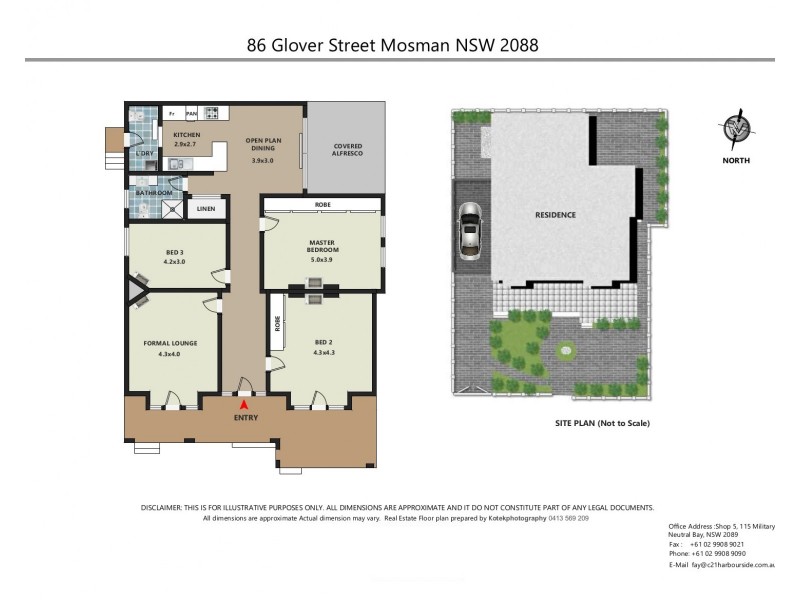 1/86  Glover Street, Mosman NSW 2088 Floorplan