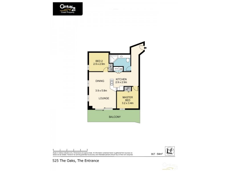 525/89 The Entrance Road, The Entrance NSW 2261 Floorplan