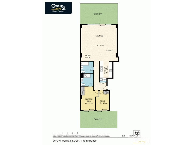 28/2-6 Warrigal Street, The Entrance NSW 2261 Floorplan