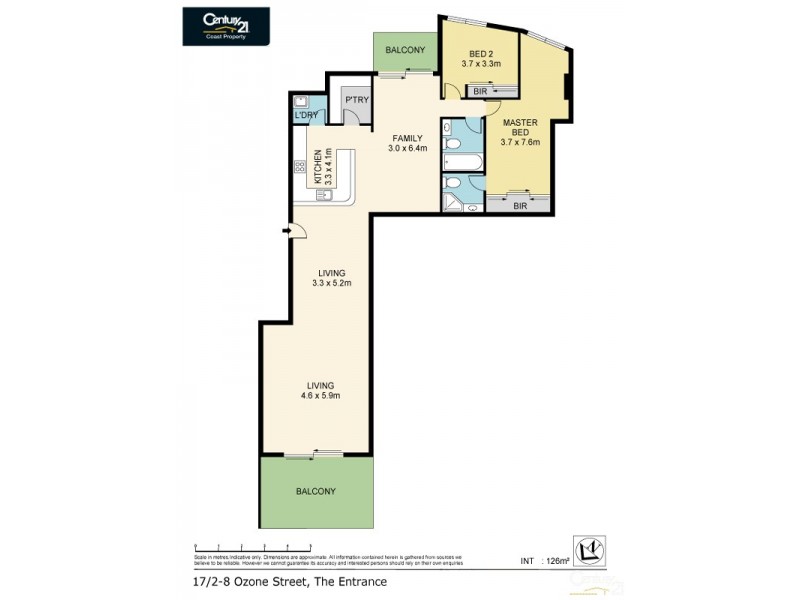 17/2-8 Ozone Street, The Entrance NSW 2261 Floorplan