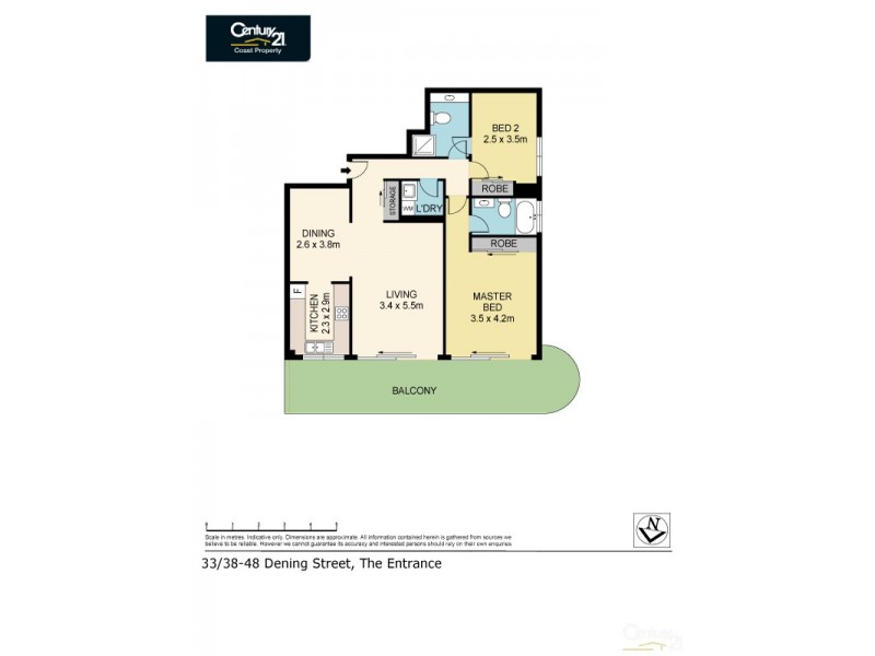 33/38 Dening Street, The Entrance NSW 2261 Floorplan