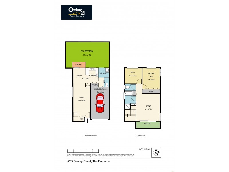 5/57-59 Dening Street, The Entrance NSW 2261 Floorplan