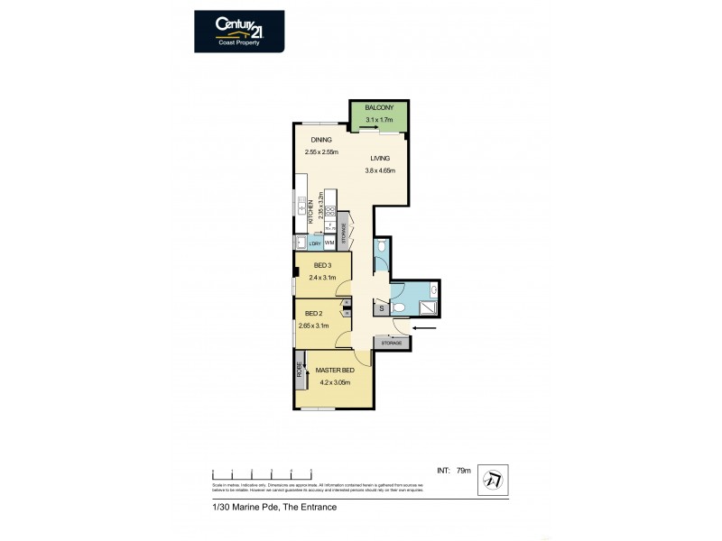 1/30 Marine Parade, The Entrance NSW 2261 Floorplan