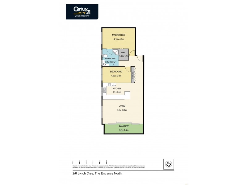 2/6 Lynch Crescent, The Entrance North NSW 2261 Floorplan