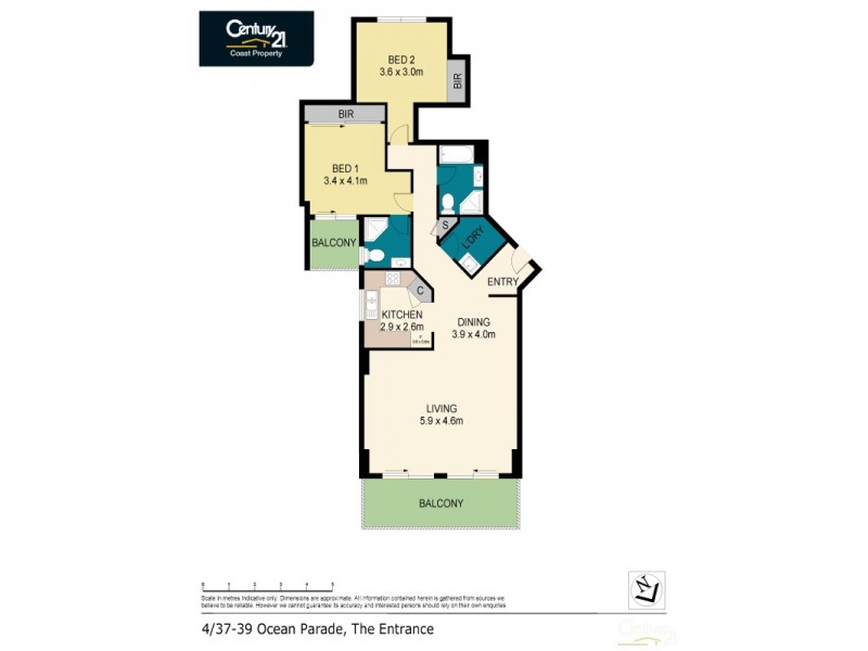 4/37-39 Ocean Parade, The Entrance NSW 2261 Floorplan