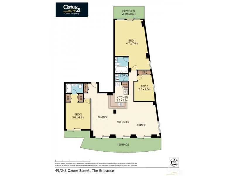 49/2-8 Ozone Street, The Entrance NSW 2261 Floorplan