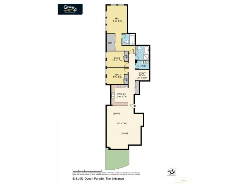 8/81 Ocean Parade, The Entrance NSW 2261 Floorplan