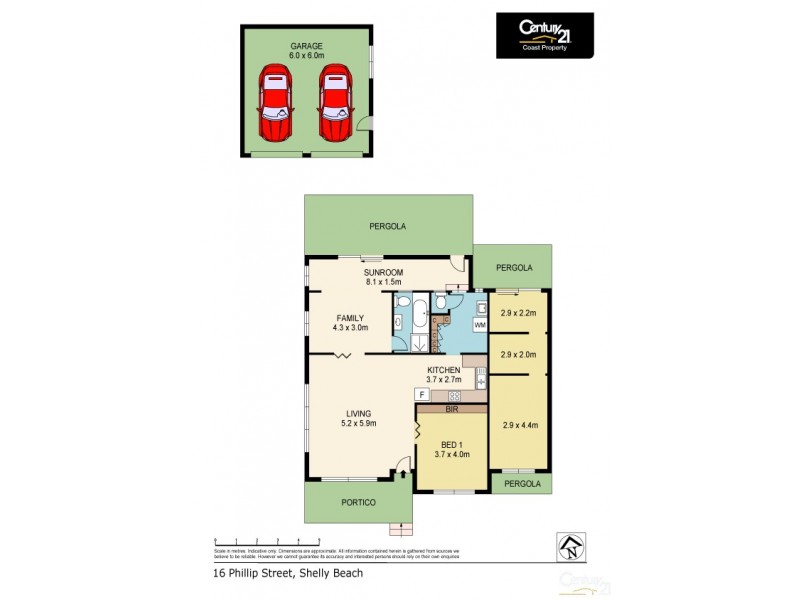 16 Phillip Street, Shelly Beach NSW 2261 Floorplan