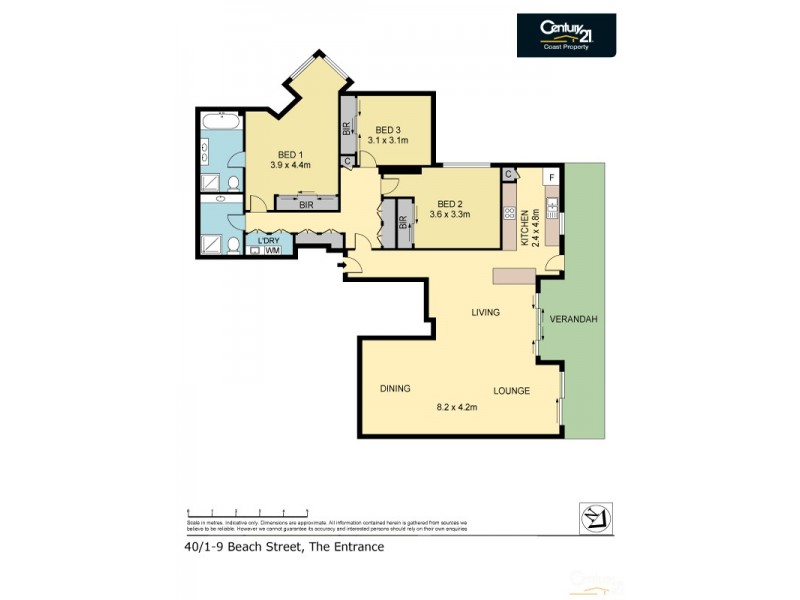 40/1 Beach Street, The Entrance NSW 2261 Floorplan