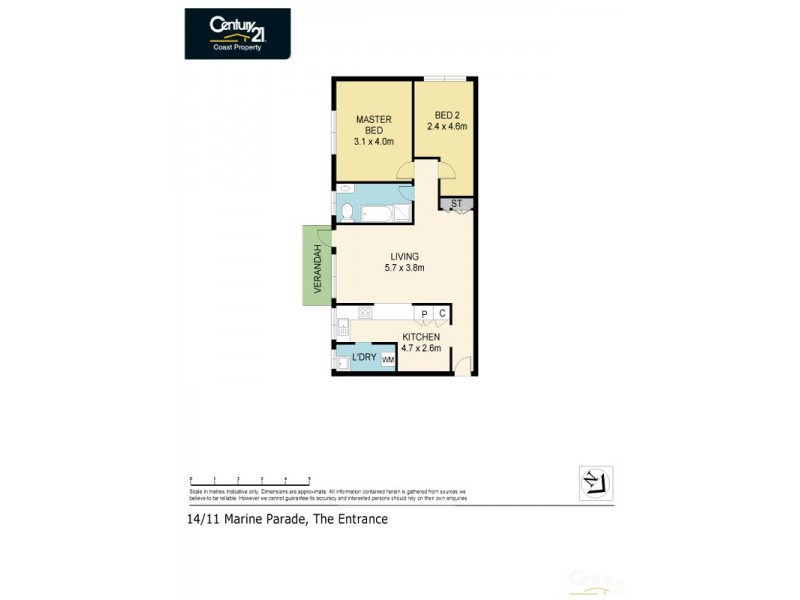 14/11 Marine Parade, The Entrance NSW 2261 Floorplan