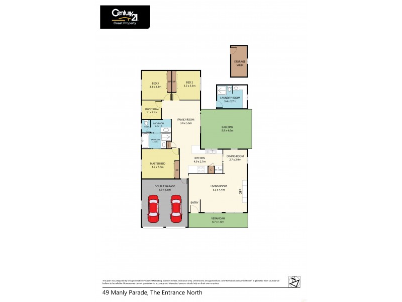 49 Manly Parade, The Entrance North NSW 2261 Floorplan