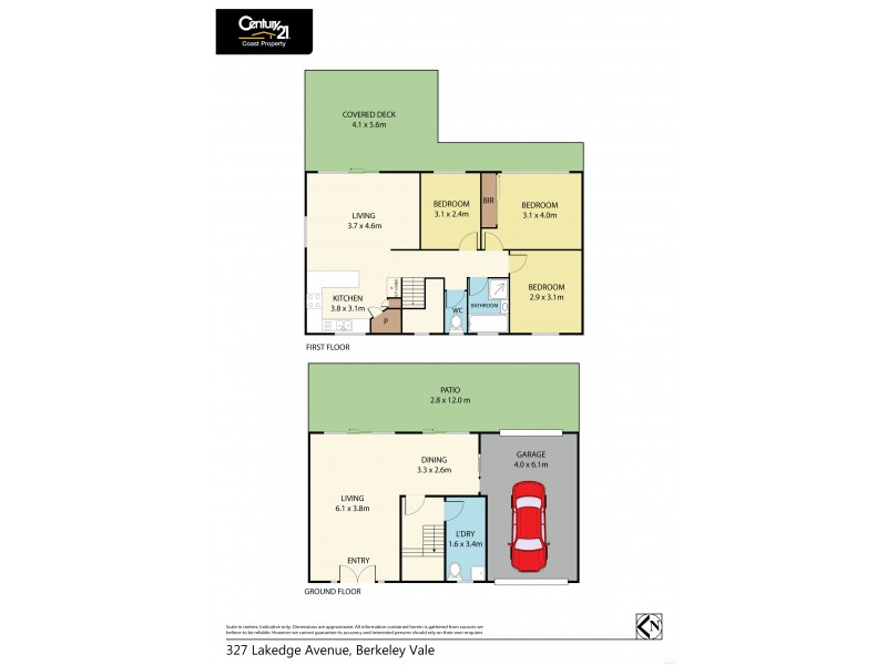 327 Lakedge Avenue, Berkeley Vale NSW 2261 Floorplan