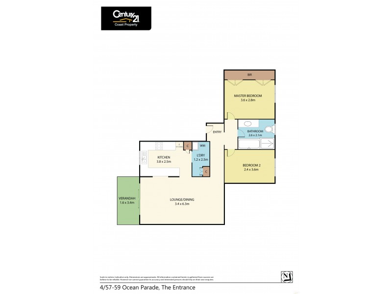 4/57-59 Ocean Parade, The Entrance NSW 2261 Floorplan