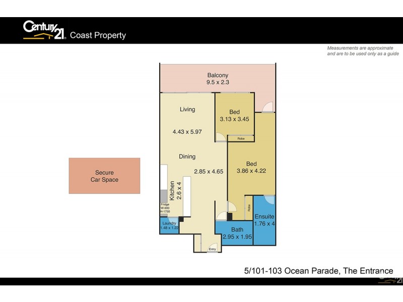 5/101-103 Ocean Parade, The Entrance NSW 2261 Floorplan