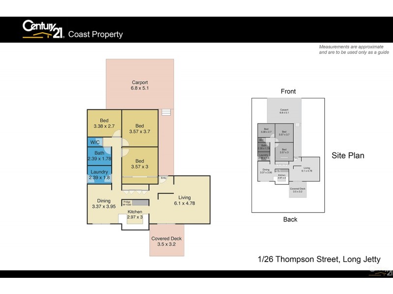 1/26 Thompson Street, Long Jetty NSW 2261 Floorplan
