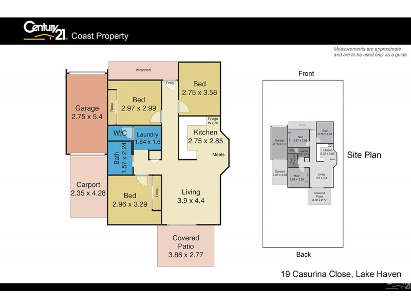 19 Casurina Close, Lake Haven NSW 2263 Floorplan